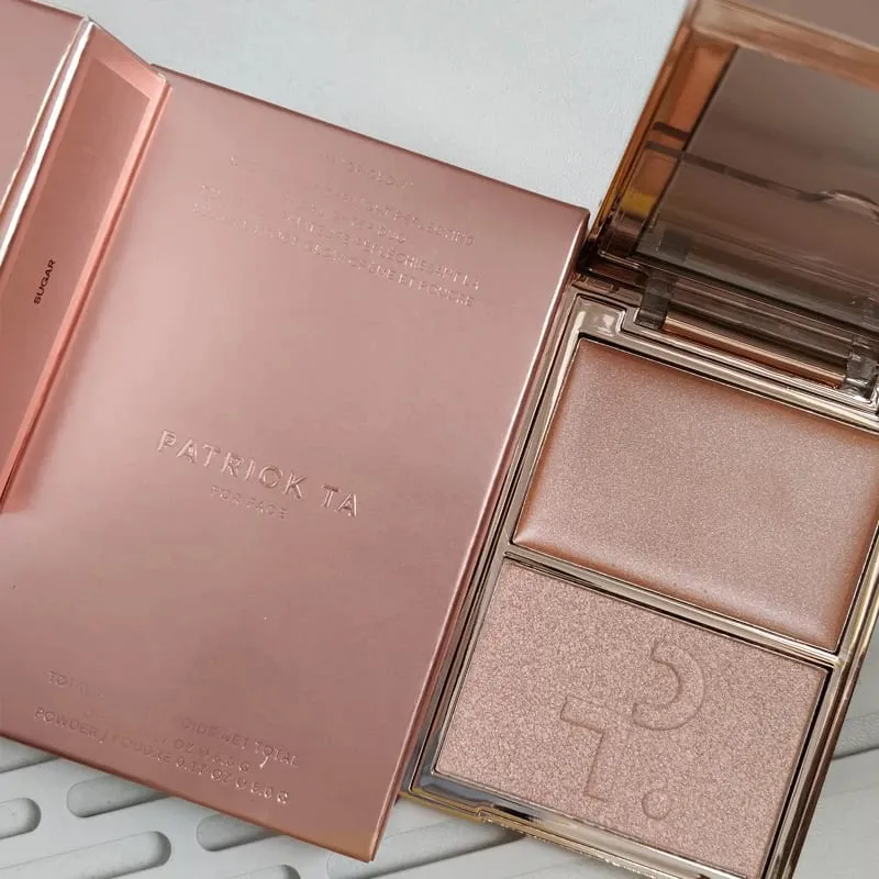Patrick 2 in 1 Cream & Powder Blush Palette Dual Cheek Blush Duo Lasting Natural Brightening TA Makeup Cosmetics She's That Girl — image 11
