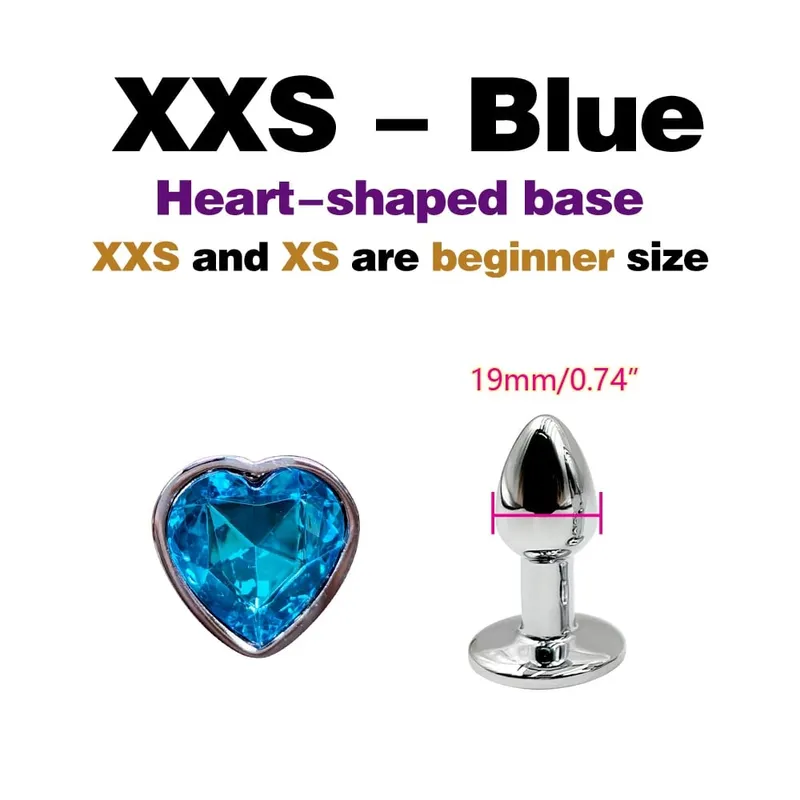 Metal Anal Plug With Gem Base Beginner To Expert 5 Size Butt Plug G-Point Massage Dildos Female/Male Couples Adult Sex Toys — image 15