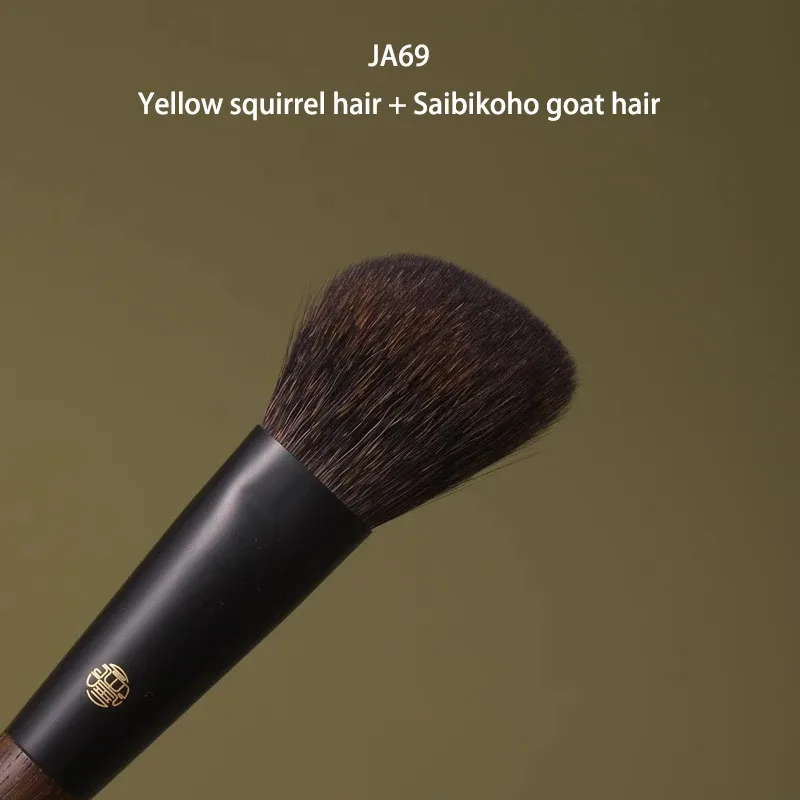 Professional Handmade Makeup Brushes 1PC Squirrel Fox Horse Goat Hair Angled Contour Brush Walnut Handle Make Up Brush — image 11
