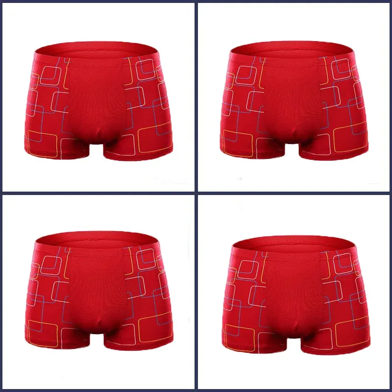4PCS Mens Boxer Shorts Modal Underwear Sexy Striped Underpants Breathable Boxers Bamboo Fiber Panties Male Plus Size XXL-7XL — image 28