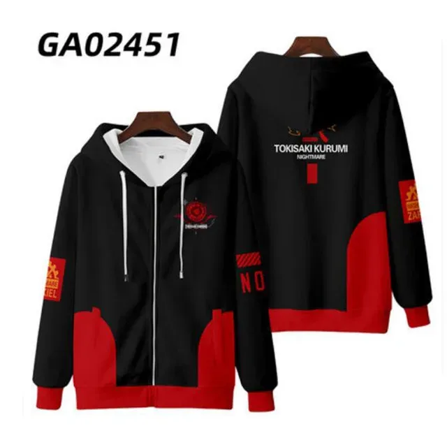 Anime Date A Live Girl Tokisaki Kurumi Nightmare 3D Printed Men's Sweatshirt Hooded Hoodies Harajuku Man Clothes — image 12