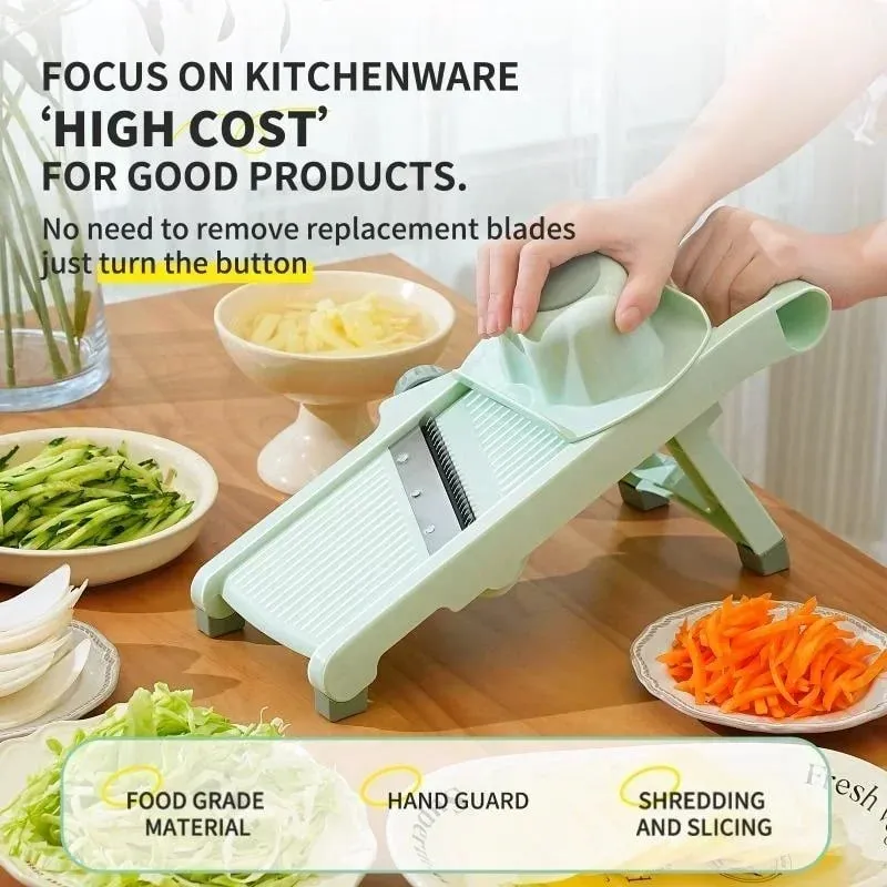 Multi-function na Vegetable Slicer Household Fruit And Vegetable Cutter Manual Adjustable Knob Lemon Potato Grater Mga Gadget sa Kusina — image 3