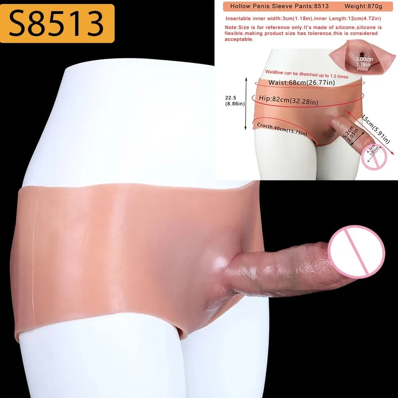 Strap-On Lifelike Penis Cover насадка на член Large Hollow DildoPants Intimate Adult Sex Toy for Couples Sex — image 34