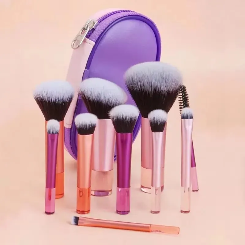 10Pcs Makeup Brushes Set With Bag Cosmetic EyeShadow Foundation Loose Powder Blush Detail Brush Blending Beauty Make Up Tools — image 4