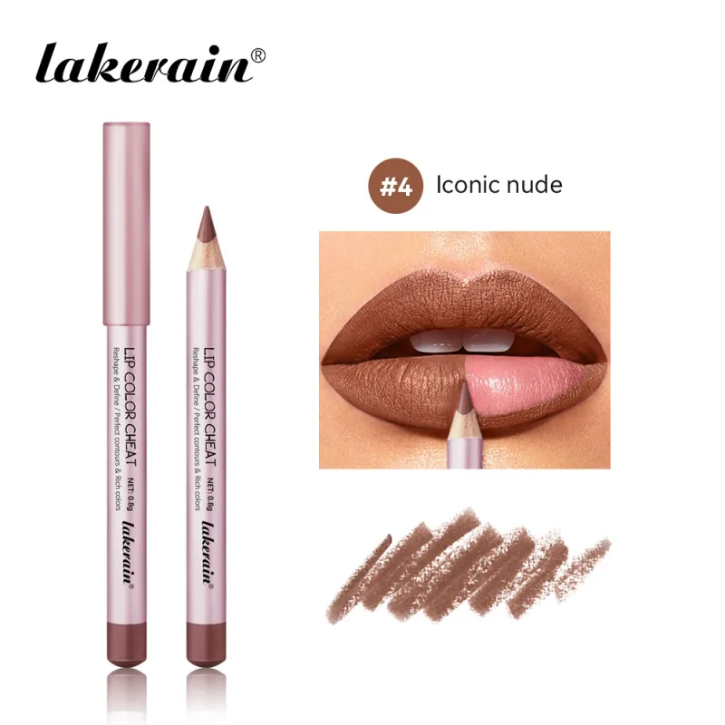 Slim Lip Liner Pen Nude Matte High Color Define Sexy Lips Precision Waterproof Long-lasting Girlfriend Gifts Lip Liner Pen