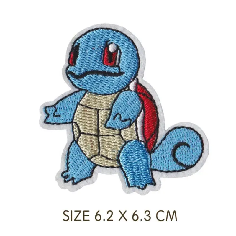 HOT 40 Style Snorlax Iron On Patch Embroidered Clothes Patches Cartoon for Clothing Kid Umbreon Cloth Stickers Garment Appliqués — image 11