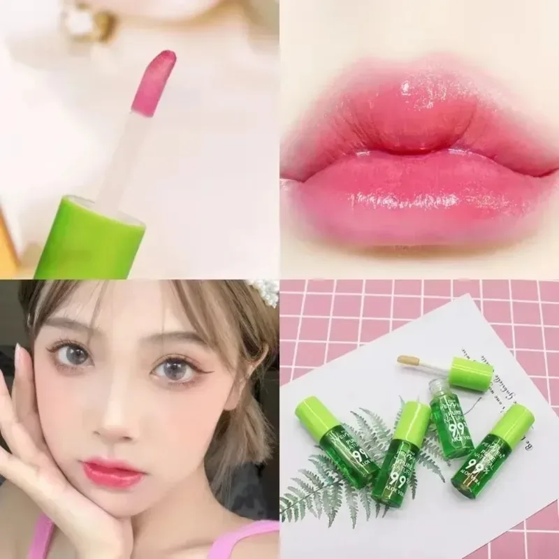 Aloe Vera Moisturizing Lipstick Natural Lasting Temperature Color Changing Lip Balm Fade-Resistant Nourishing Lips Care Makeup