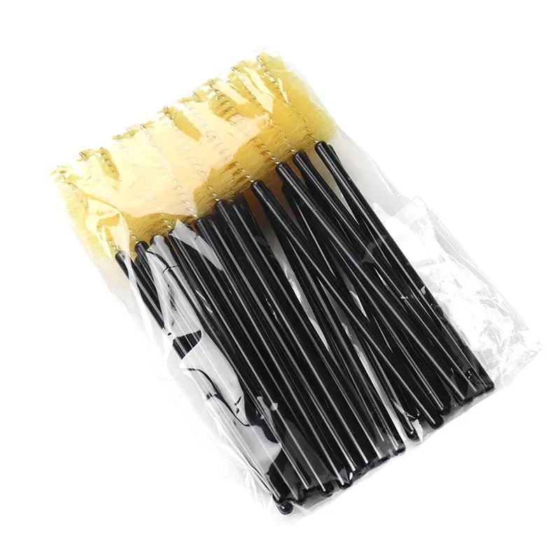 50pcs Eyelash Eyebrow Brush Water Drop Shape Nylon Material Lashes Makeup Brushes Eyelash Extension Beauty Tools Mascara Wand — image 10