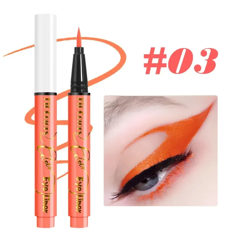 UV Fluorescent Glow Liquid Eyeliner Pen Waterproof Face Color Paint Neon Colorful Halloween Christmas Party Art Stage Eye Makeup — image 11