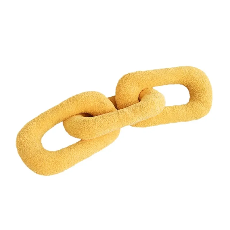 60-95CM Creative Iron Chain & Knot Pillow Stuffed Soft Sofa Cushion Nordic Style Home Plush Decoration Irregular Shaped Plush — image 7