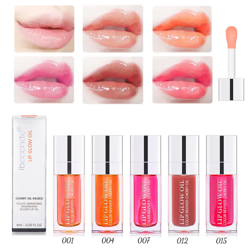 Crystal Jelly Moisturizing Lip Oil Plumping Lip Gloss Makeup Sexy Plump Lip Glow Oil Tinted Lip Plumper 6ml 1 Piece — image 2