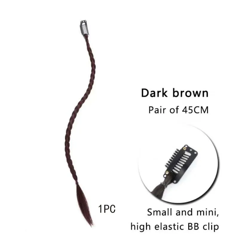 1pcs Synthetic Braid Wig With Strong BB Clip Lightweight Box Braid Ponytail Hair Piece for Women for Party Daily