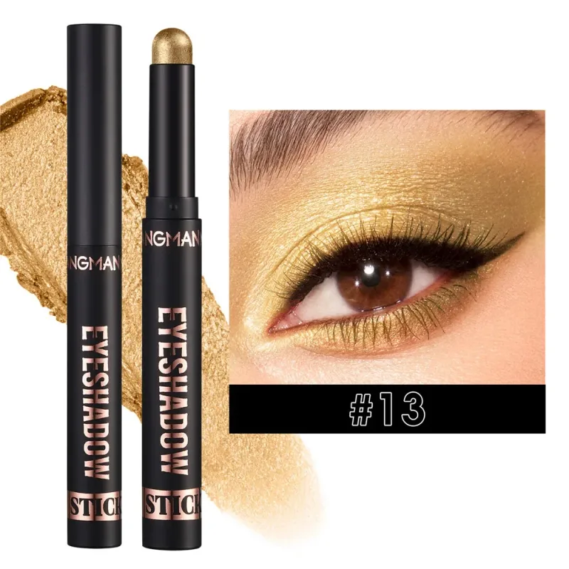 1PC Waterproof Pearlescent Eyeshadow Pencil Stick 8 Colors Lasting Glitter Shimmer Eye Shadow Highlighter Pen Eyes Makeup Tools — image 14