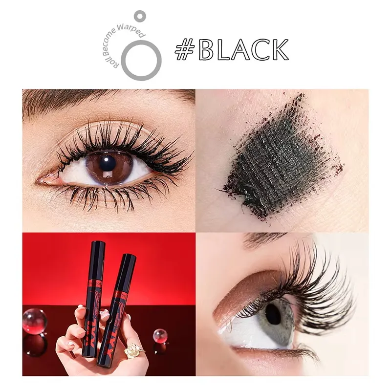 3D Mascara Waterproof Extra Volume Long -lasting Hyper-Curl Lengthening Eyelash Non-smudging Eyelashes Black Mascara Makeup — image 3