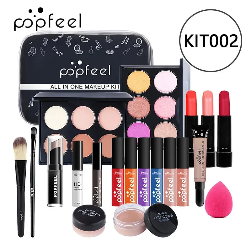Makeup Full Kit Female Make Up Set Eye Shadow Eyeshadow Palette Lip Gloss Mascara Eyeliner Brushes Bag Make-up for Women — image 3