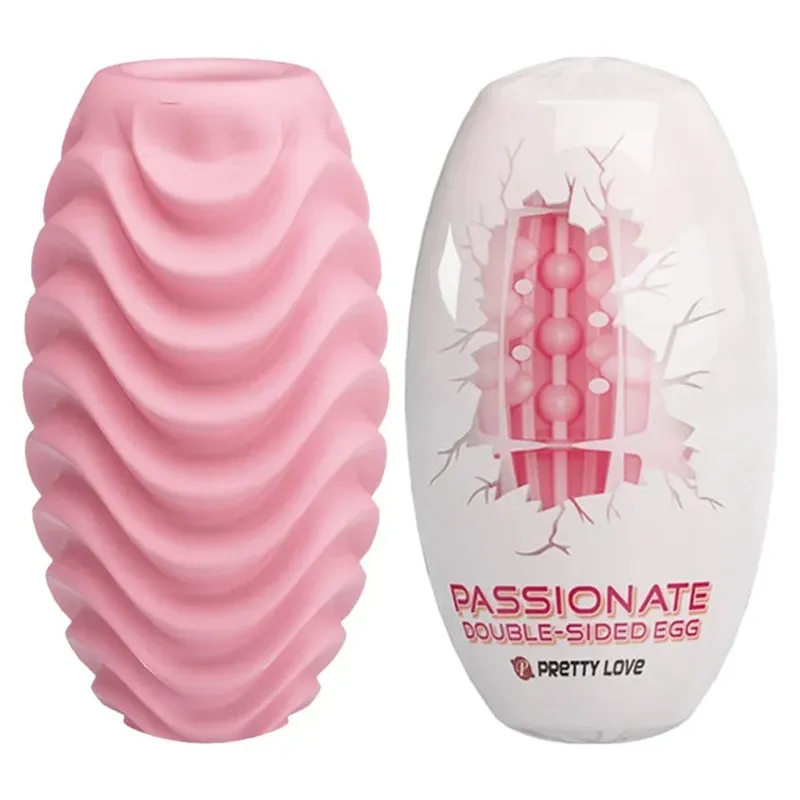 Male Masturbator Egg Erotic Toy for Adultl Silicone Penis Exercise Masturbation Cup Sex Toys for Men Protable Blowjob Sex Shop