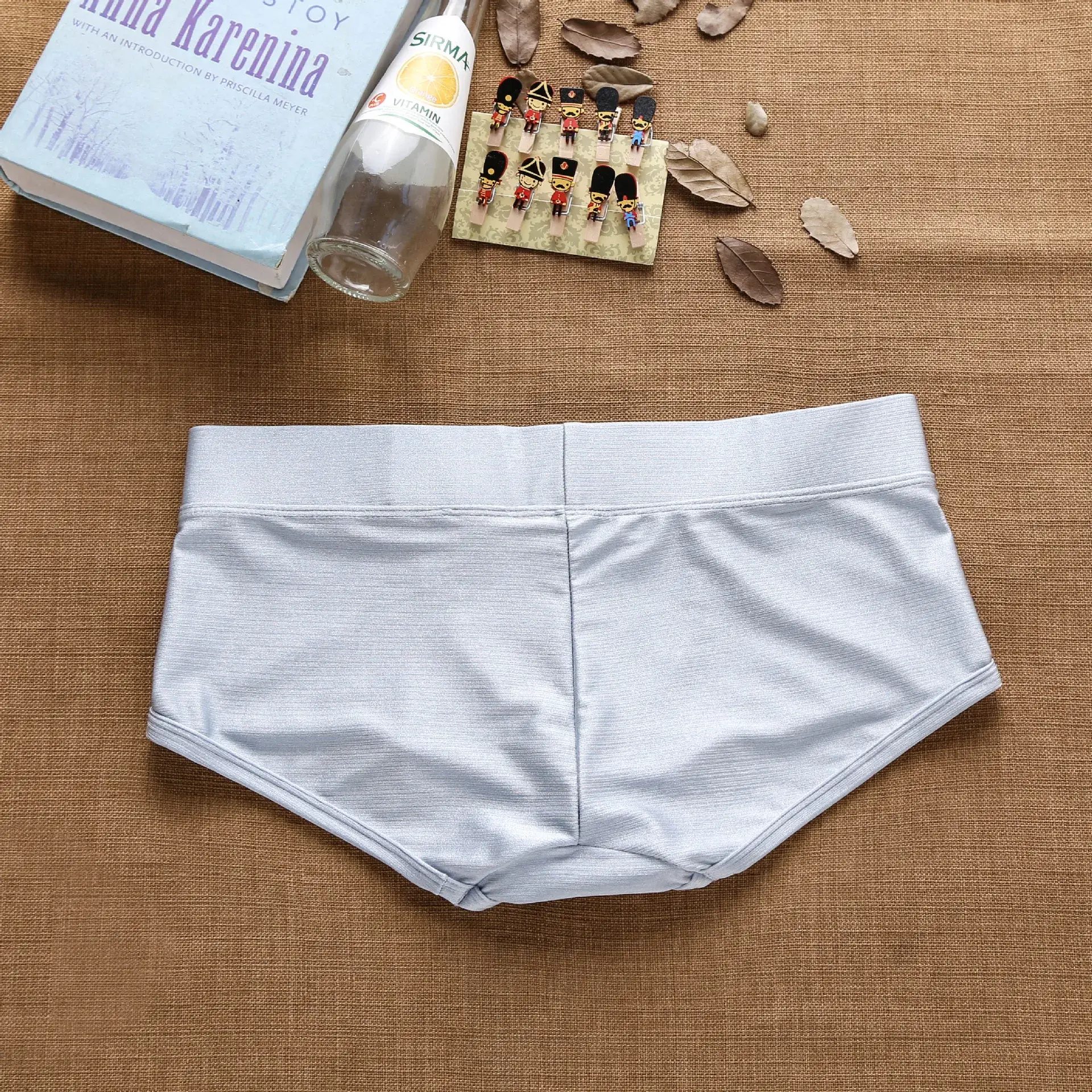 Men's Underwear Low Rise Brushed Raised Youth Flat Corner Pants — image 9