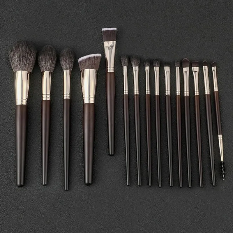 Makeup Brush Set Natural Goat Hair 15pcs New Arrivals Professional Makeup Brushes