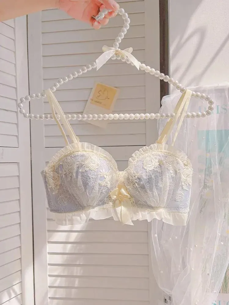 작은 가슴을위한 브래지어 무선을 밀어 올리십시오. 처짐 방지 레이스 Bralette 여성용 패딩 란제리를 강화하고 컴포트 브래지어를 들어 올리십시오. — image 3