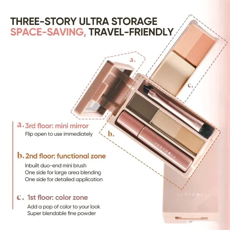 Mini Makeup Palette: Eyeshadow Palette All-in-One Palette For Travel Commuting and Daily Light Makeup — image 6