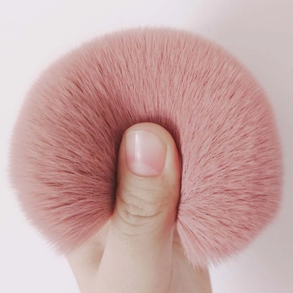 1/2 PCS Fluffy Loose Powder Blush Brushes Portable MINI Luxury Makeup Brush Travel Cosmetic Make Up Tools For Women Girls — image 2