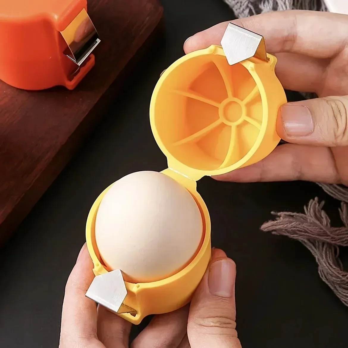 1/3pcs-New Egg Shell Opener Press Egg Shell Separator Portable Egg Opener Kitchen Handheld Egg Shell Crusher Household — image 3