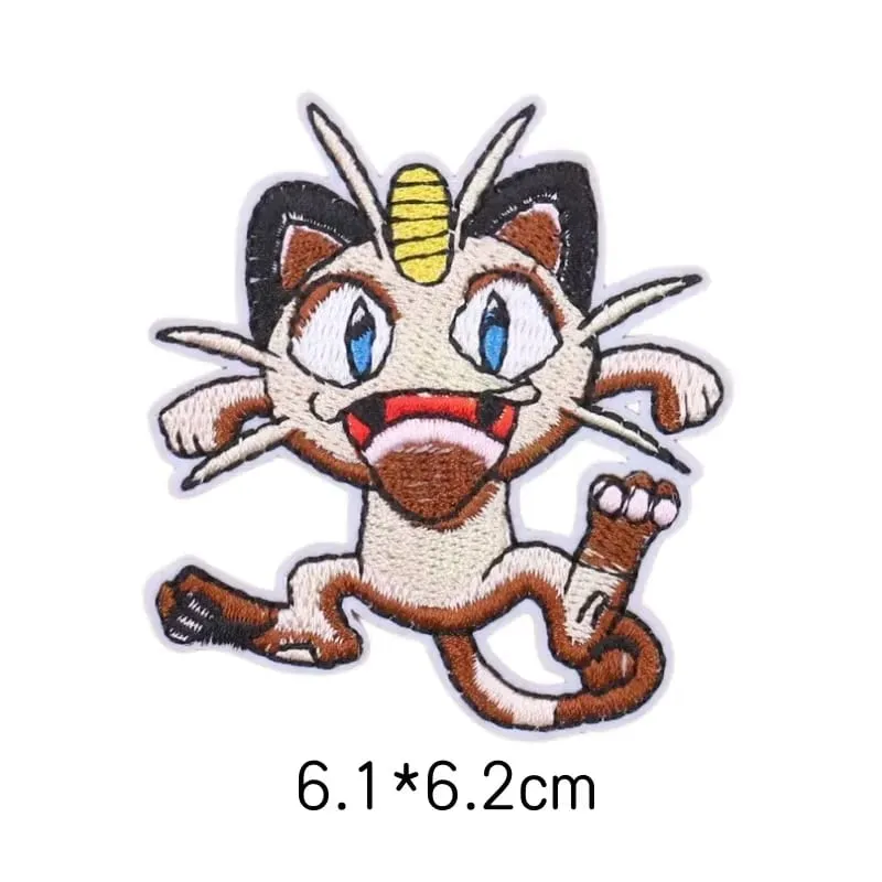 Cloth Patch Pikachu Clothes Stickers Sew on Embroidery Patches Applique Iron on Clothing Cartoon DIY Garment Decor — image 40