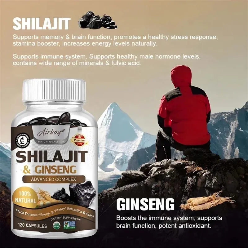 Shilajit - Energy Boost Enhanced Performance Promote Heart and Blood Circulation Health — image 3