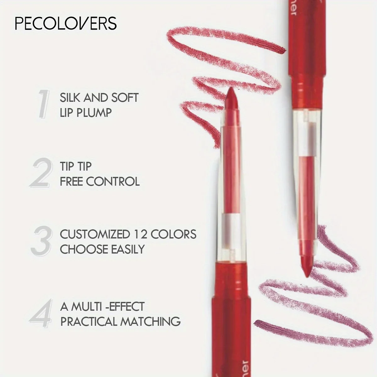 Matte Velvet Lip Liner Sexy Waterproof Liquid Lip Liners Long Lasting Non-marking Red Makeup Cosmetic Nude — image 5