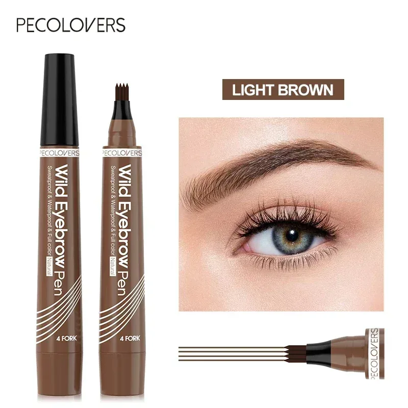 3PCS Waterproof Natural Eye Brow Pencil Matte Liquid Tint Makeup Lasting Eyebrow Tattoo Smudge-proof Cosmetic