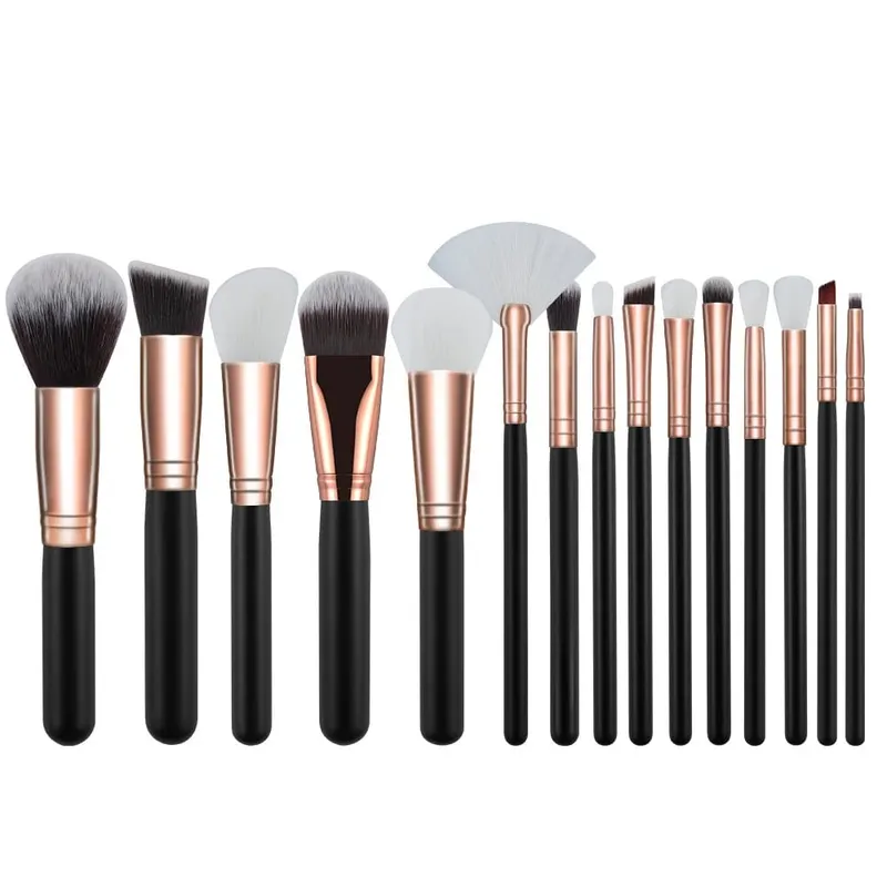 15pcs Professional Make-up Brushes Set Makeup Power Brush Make Up Beauty Tools Soft Synthetic Hair With Leather Case — image 12