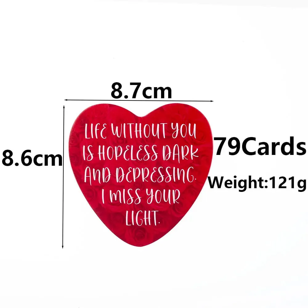 Love Message Oracle Cards 79Cards heart-shaped Leisure Entertainment Game Tarot Card — image 5