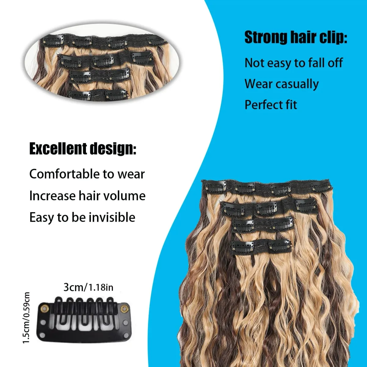 12 inch synthetic women's fashionable wave short roll hair extensions top of the hair extensions hair extensions ponytails — image 4