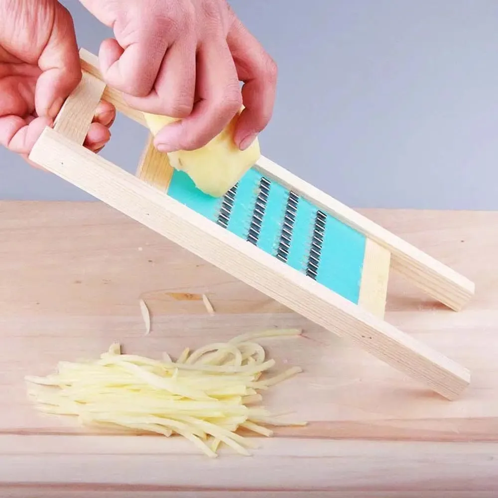 1 PCS Multifunctional Vegetable Cutter Durable Wooden Cheese Slicer High Quality Hand-held Food Grater