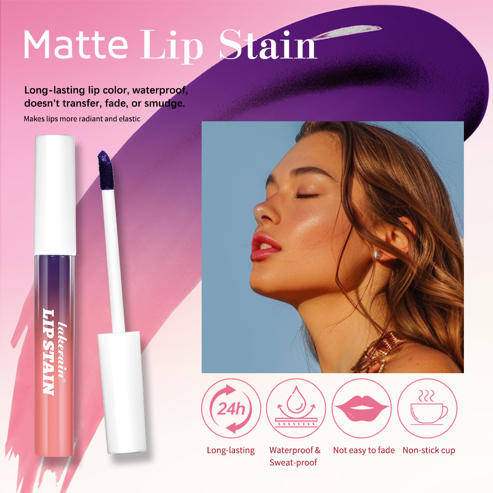 Blading Lip Gloss Peel and Stick Set Long-lasting Waterproof Pink Lip Gloss Transfer Resistant Natural Lip Cosmetics 3 Colors — image 3