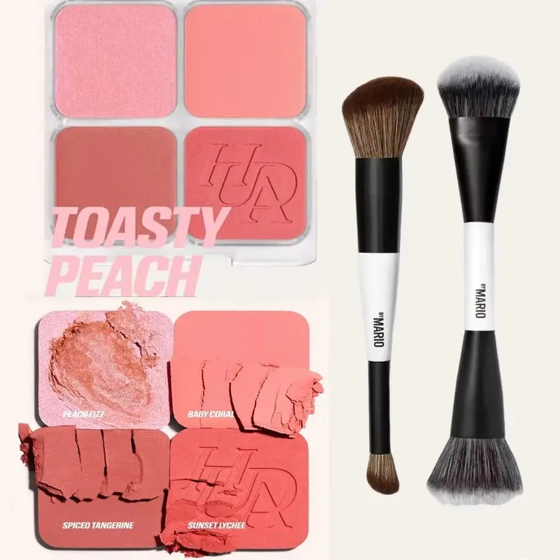 4-in-1 Women's Cosmetic Blush & Brush Set Matte Shimmer Long-Lasting Daily Use Eye Check Palette Filter Flush Beauty Tools — image 22