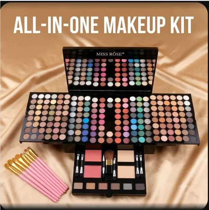 All‑in‑One Makeup Palette Pigmented Matte Shimmer Eyeshadow Blush Contour Kit Full Cosmetic Set for Beginners & Makeup Artists — image 4