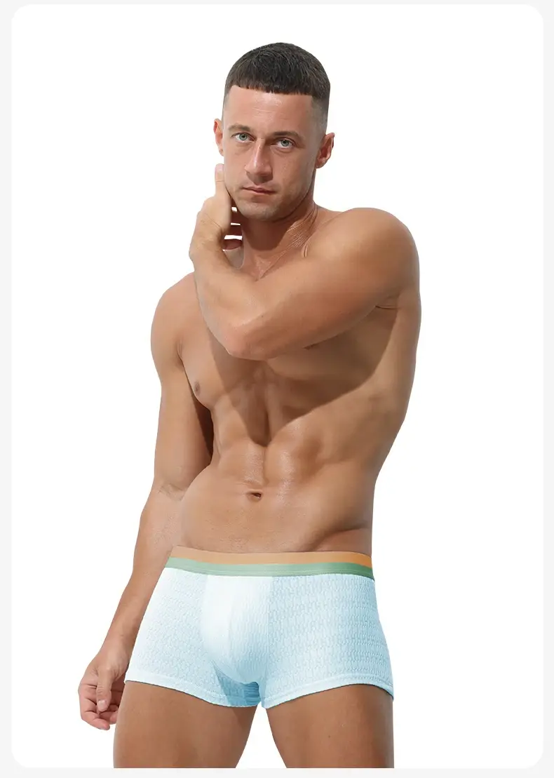 Men's cotton underwear men's boxers summer thin trend boys sports boxers antibacterial boxers