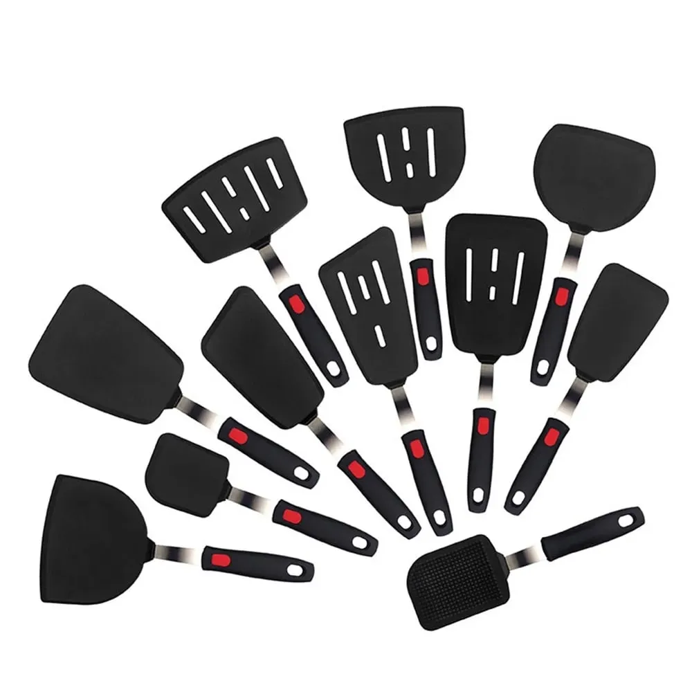 Silicone Spatula for Non Stick Pots High-temperature Resistant High Quality Stir Spring Steel Fry Spatula Tools Kitchen Utensils
