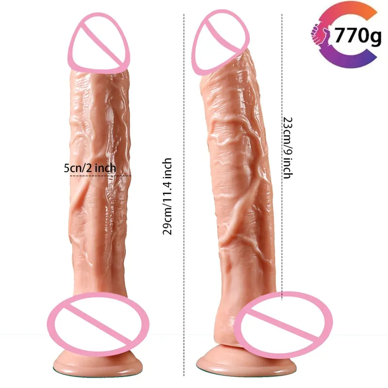 Realistisk G-Spot Dildo med Sugekop Lang Penis Anal Dildoer Voksne Sexlegetøj til Kvinder Mand Gay Strapon Dick Vagina Stimulator — image 5