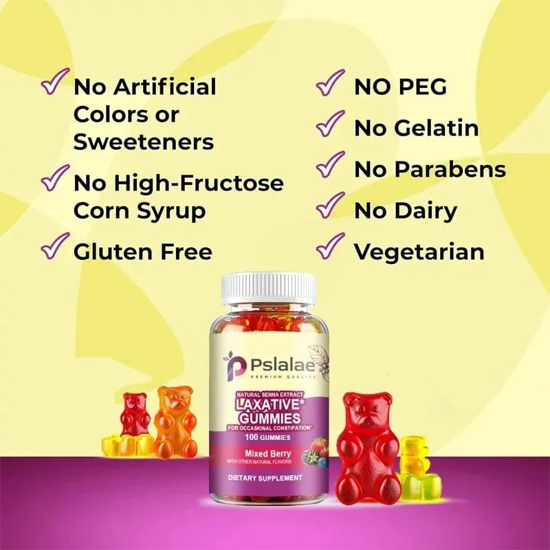 Laxative Gummies - Supports Intestinal Health Boosts Metabolism Relieves Constipation Bowel Cleansing and Detoxification — image 5