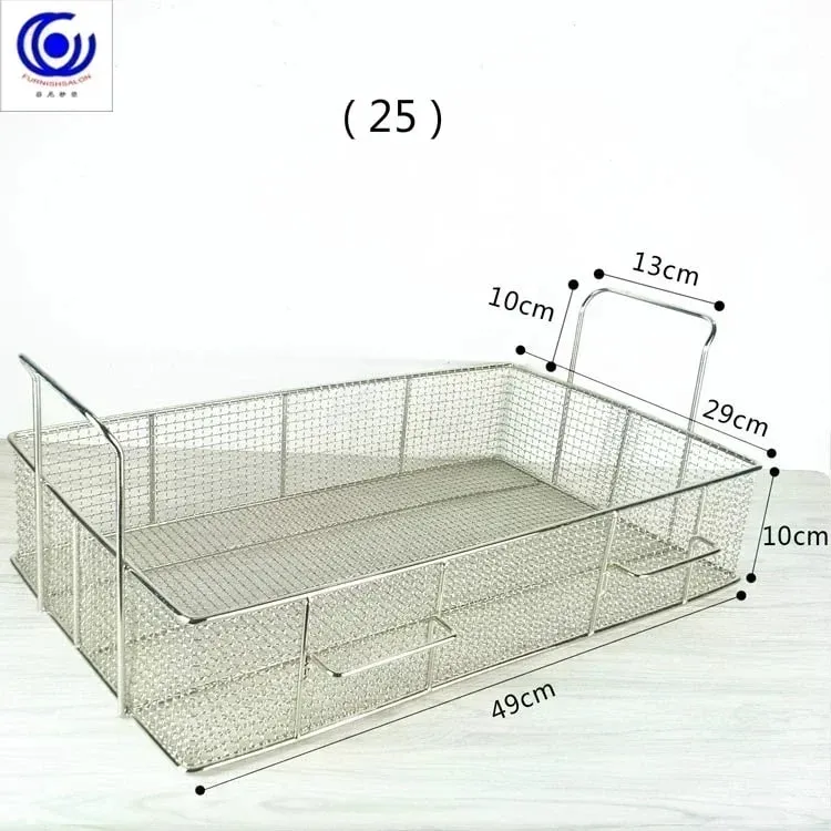 Stainless Steel Fryer Screen French Fries Frame Square Filter Net Encrypt Colander Shaped Frying Basket Fryers Meshed — image 34