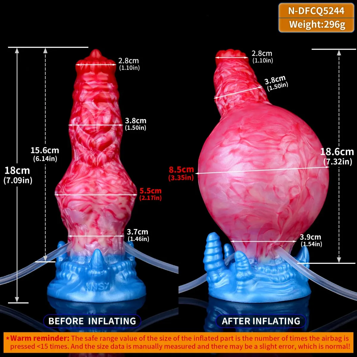 Gode gonflable à énorme nœud avec ventouse forte, Plug Anal gonflable en Silicone, entraîneur, jouets sexuels pour débutants, pour femmes et hommes — image 2