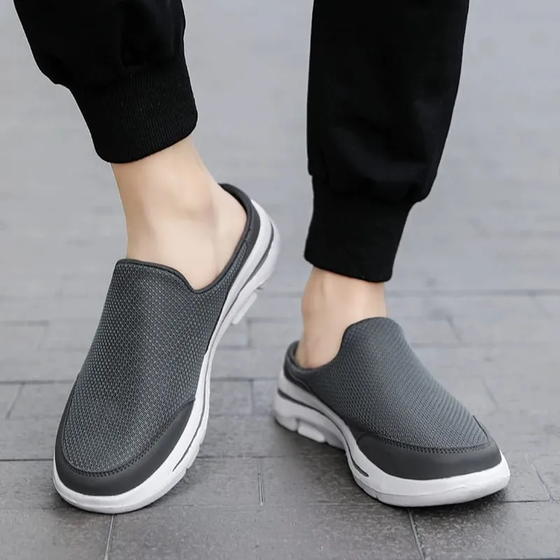2024 Men Slippers Summer Breathable Home Indoor Slippers Men Thick Bottom Slides Fashion Couple Walking Shoes Chanclas Hombre — image 5
