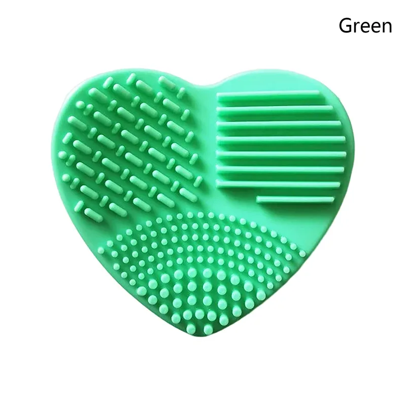 1pc Colorful Heart Shape Clean Make Up Brushes Wash Brush Silica Glove Scrubber Board Cosmetic Cleaning Tools For Makeup Brushe — image 14