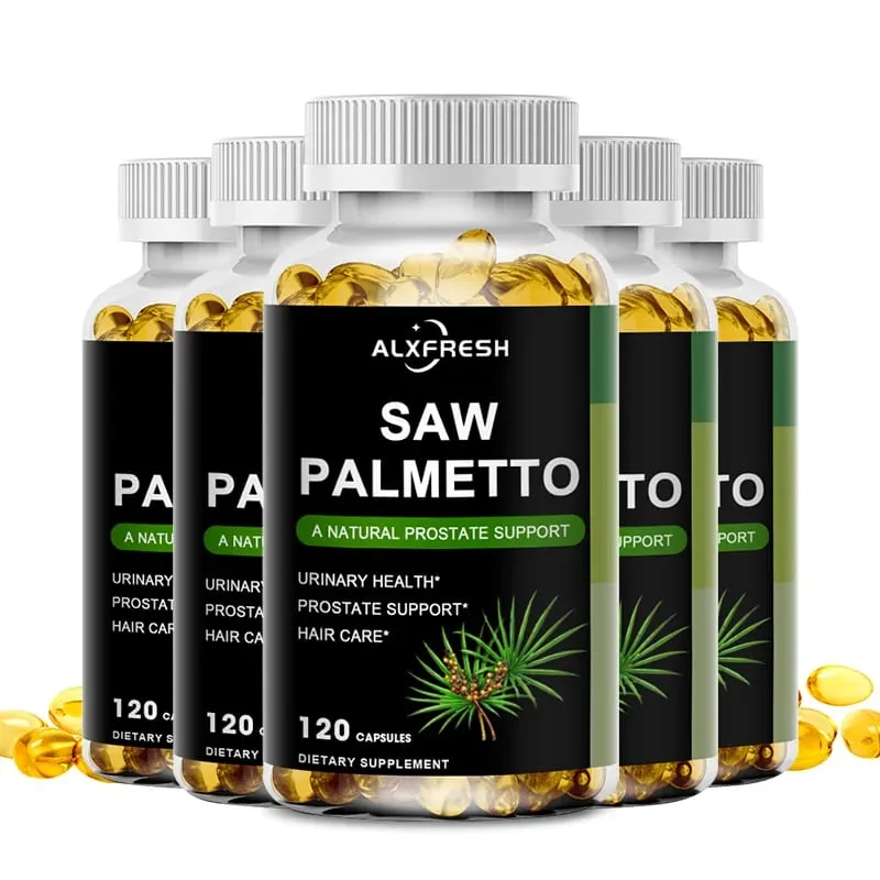 Alxfresh Saw Palmetto Supports Antioxidant Function Prostate Function and Urinary Tract Health to Support Men Health Hair Growth