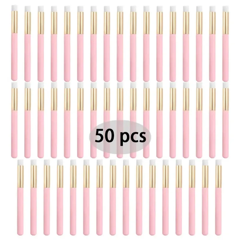 50Pcs 전문 소프트 래쉬 확장 샴푸 브러쉬 딥 클렌징 속눈썹 눈썹 코 필 케어 살롱 미용 용품 도구 — image 15