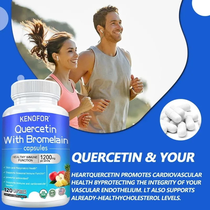 Quercetin + Bromelain komplex kapszula 1200 mg - Immun ízületek és emésztés támogatása C- és D3-vitaminnal 30/60/120 — image 6