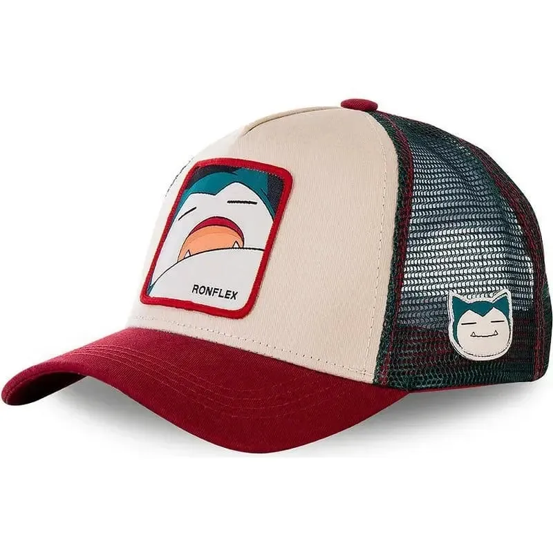 Pokemon High Quality Embroidery Baseball Cap Pikachu Gengar Snorlax Psyduck Anime Adjustable Breathable Mesh Hat Cosplay Gifts — image 3