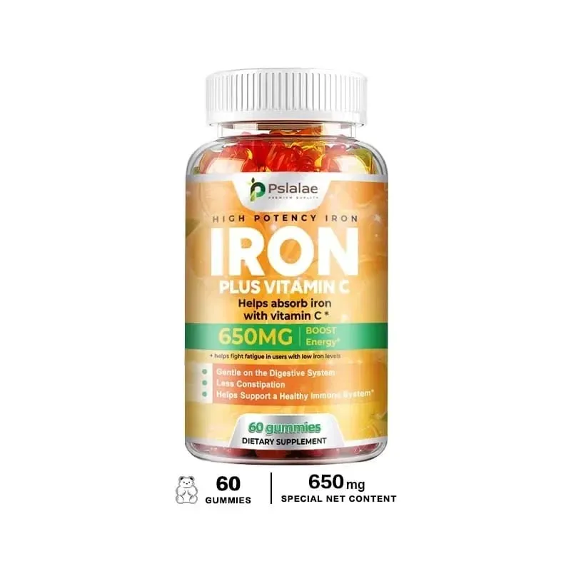 Iron Gummies 650 Mg - Supports Red Blood Cell Production Promotes Absorption Relieves Fatigue Improves Energy Gluten-free — image 10